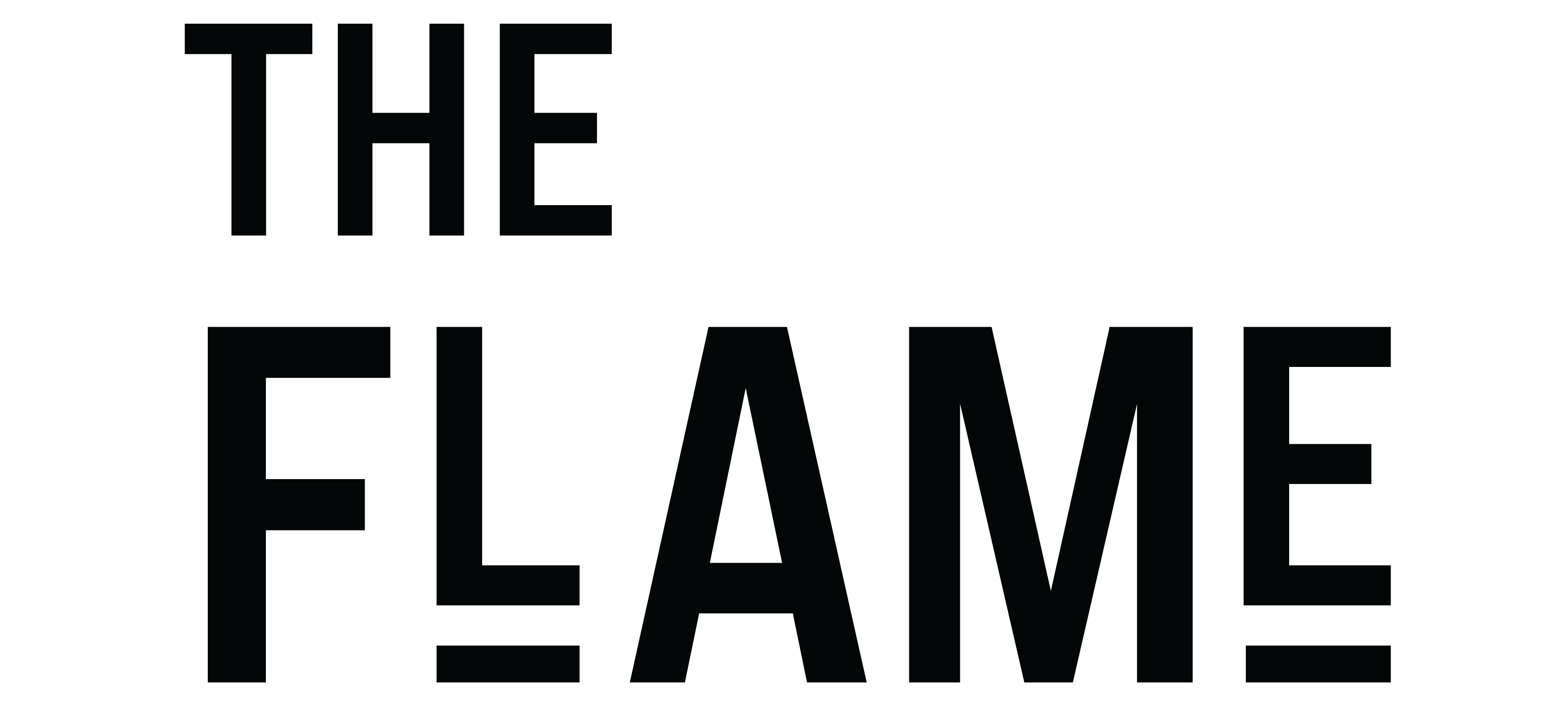 The flame logo black