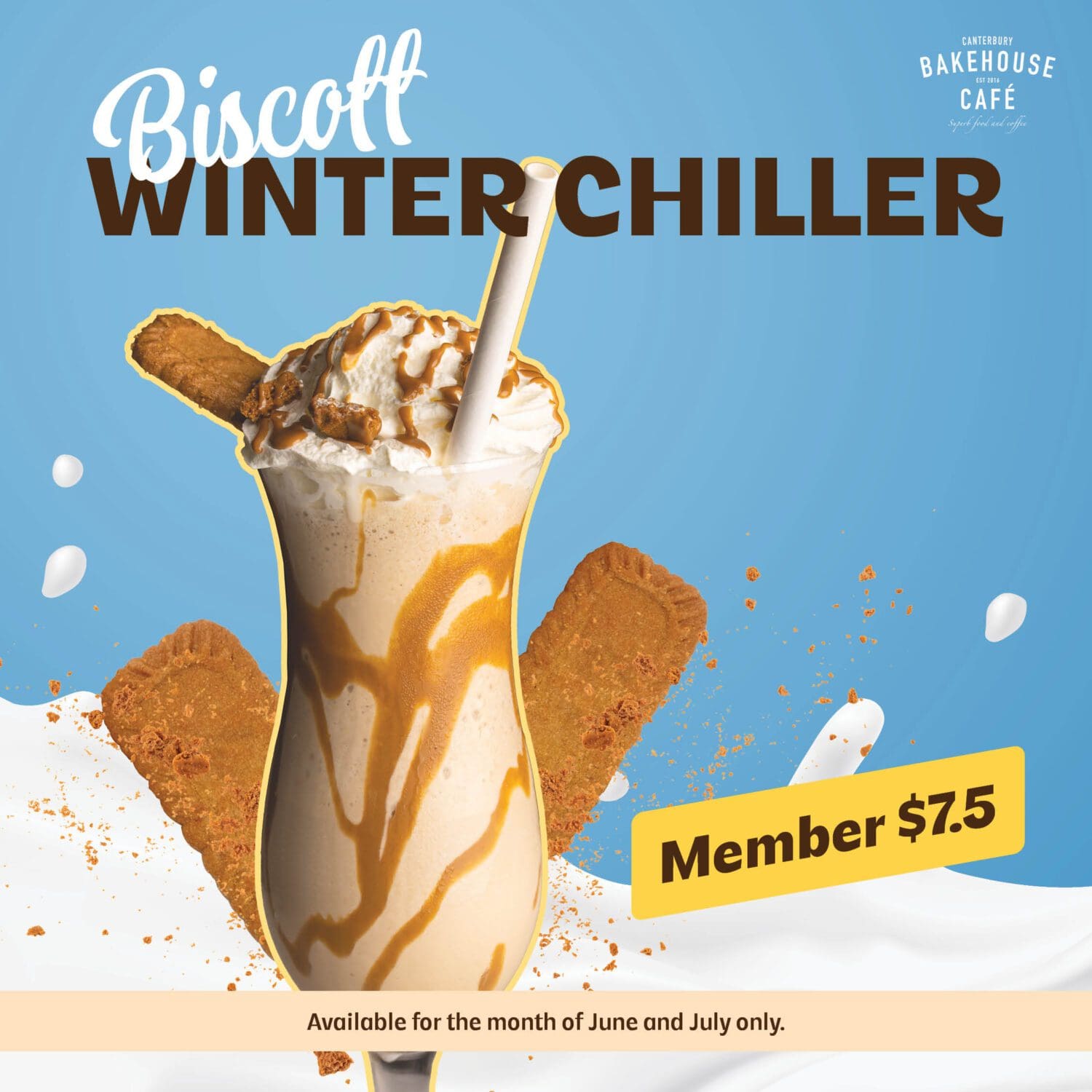 Bakehouse Cafe Biscoff Winter Chiller Drink