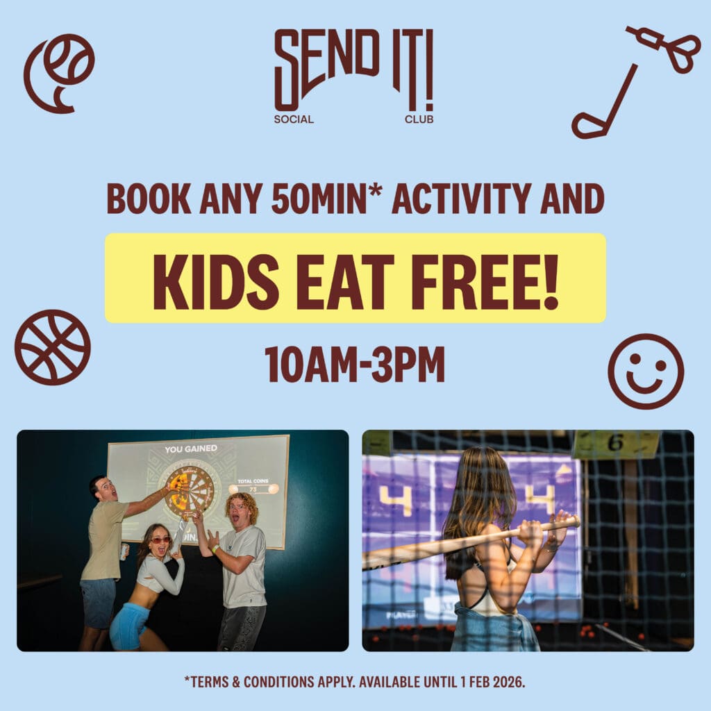 Kids Eat Free at Sendit